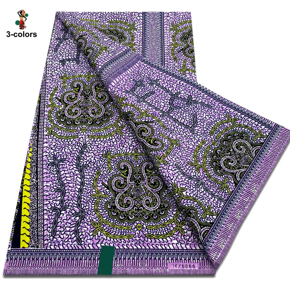 New Arrival High Quality Original 100% Cotton Wax Print Guaranteed Veritable Ankara African Real Wax Fabric Soft Pagne for Dress