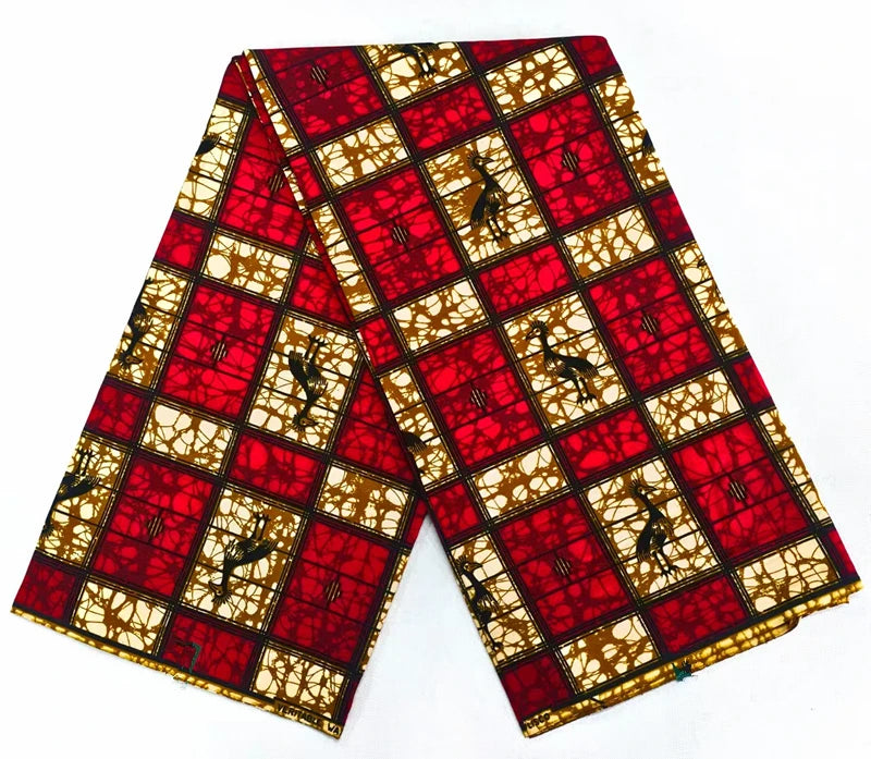 Veritable Soft Real  6yards For Party Dress Africna Wax Print Fabric Pagne Wax Material DIY Dress 100% Cotton