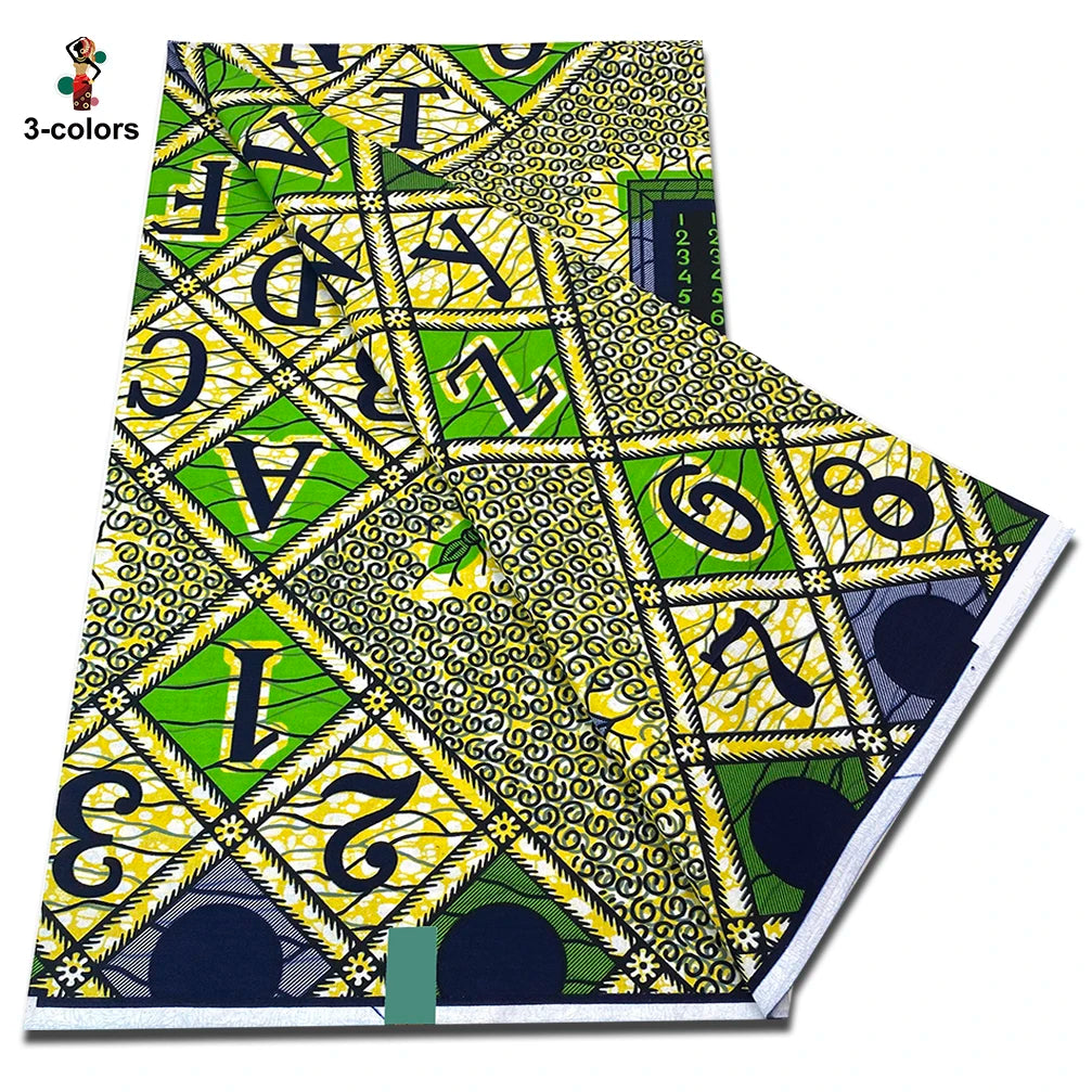 New Arrival High Quality Original 100% Cotton Wax Print Guaranteed Veritable Ankara African Real Wax Fabric Soft Pagne for Dress