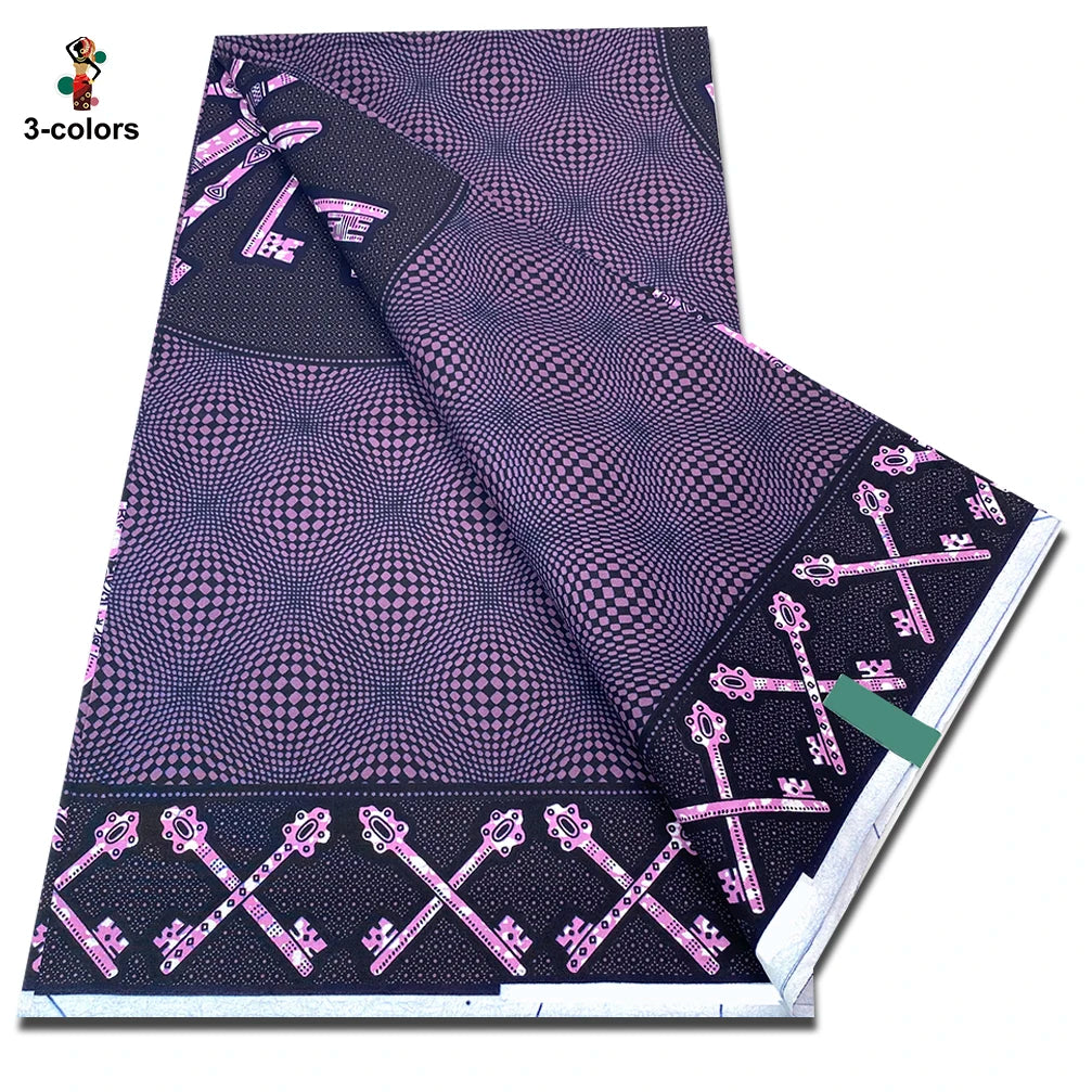 New Arrival High Quality Original 100% Cotton Wax Print Guaranteed Veritable Ankara African Real Wax Fabric Soft Pagne for Dress