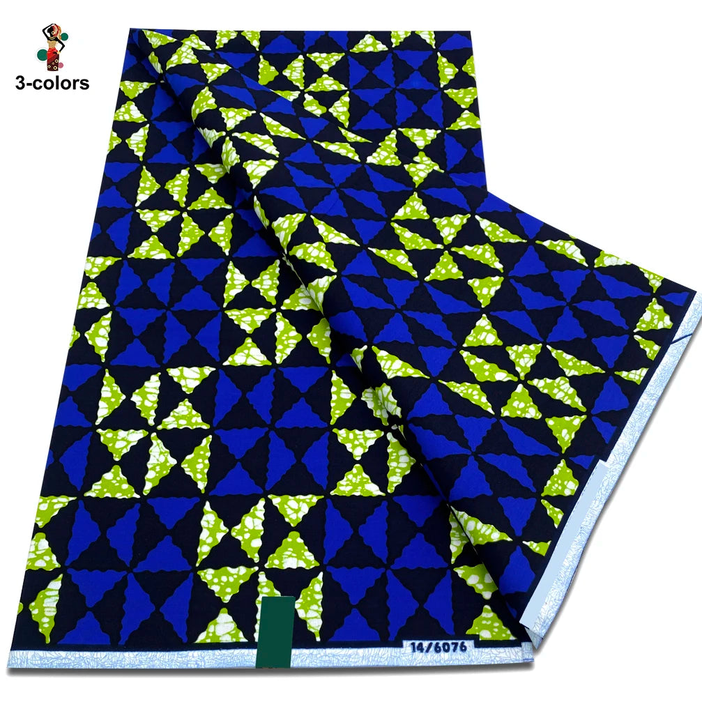 New Arrival High Quality Original 100% Cotton Wax Print Guaranteed Veritable Ankara African Real Wax Fabric Soft Pagne for Dress