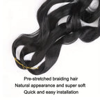 French Curls Braiding Hair Synthetic Hair Spiral Curls Braids Hair Pre Stretched Loose Wave Braiding Hair Extensions For Women