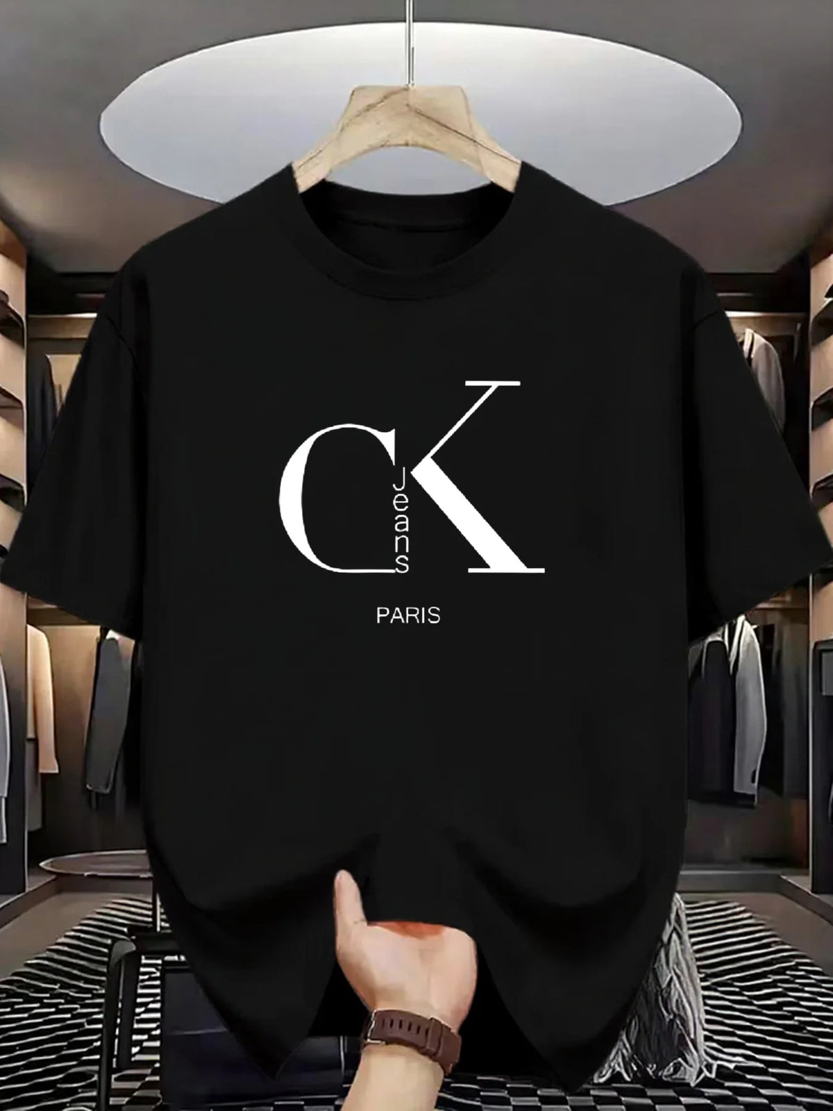 Men's T-shirt High Quality Funny letter Printed Casual Loose Streetwear Cool Men T Shirt O-neck Male Top Tees