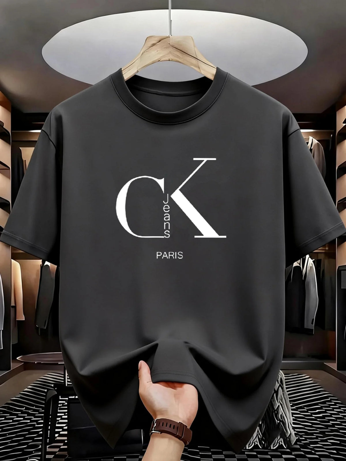 Men's T-shirt High Quality Funny letter Printed Casual Loose Streetwear Cool Men T Shirt O-neck Male Top Tees