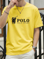 New Style High Quality Men's T-Shirt 2026 Summer Print Casual 100% Cotton Man Loose T-Shirt Sports Top