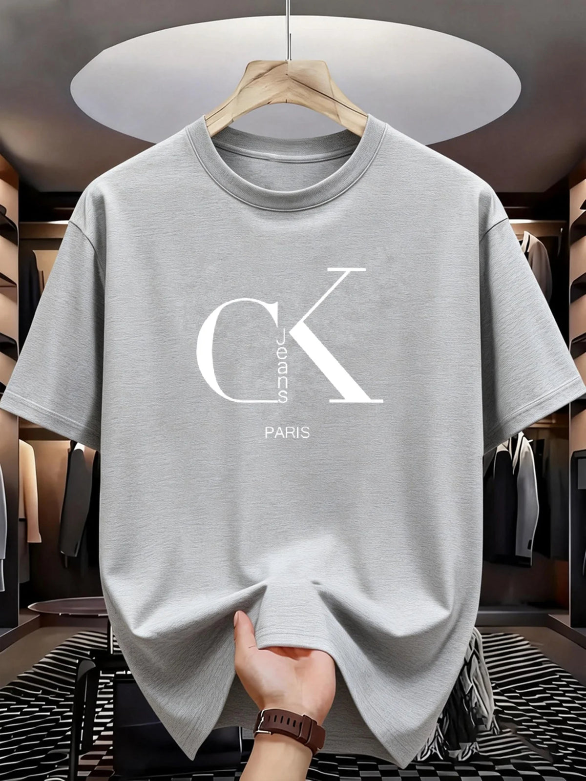 Men's T-shirt High Quality Funny letter Printed Casual Loose Streetwear Cool Men T Shirt O-neck Male Top Tees