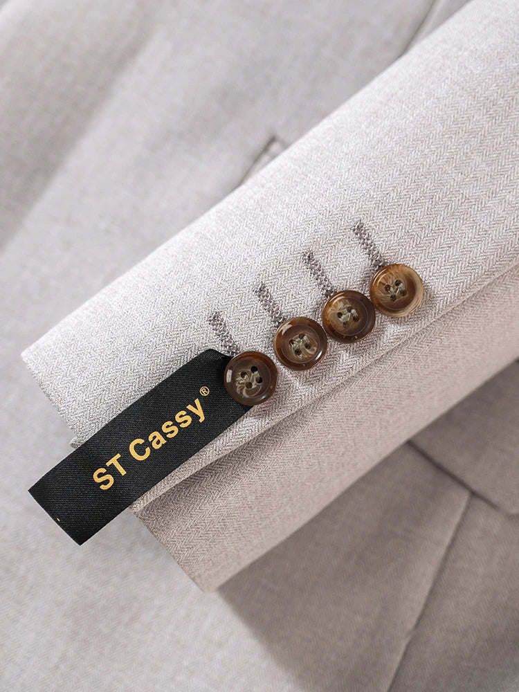 Elegant Man Suits High Quality 3 Piece (Jacket + Vest + Pants) Slim Fit Formal Office and Leisure Banquet Groom's Suit