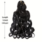 French Curls Braiding Hair Synthetic Hair Spiral Curls Braids Hair Pre Stretched Loose Wave Braiding Hair Extensions For Women