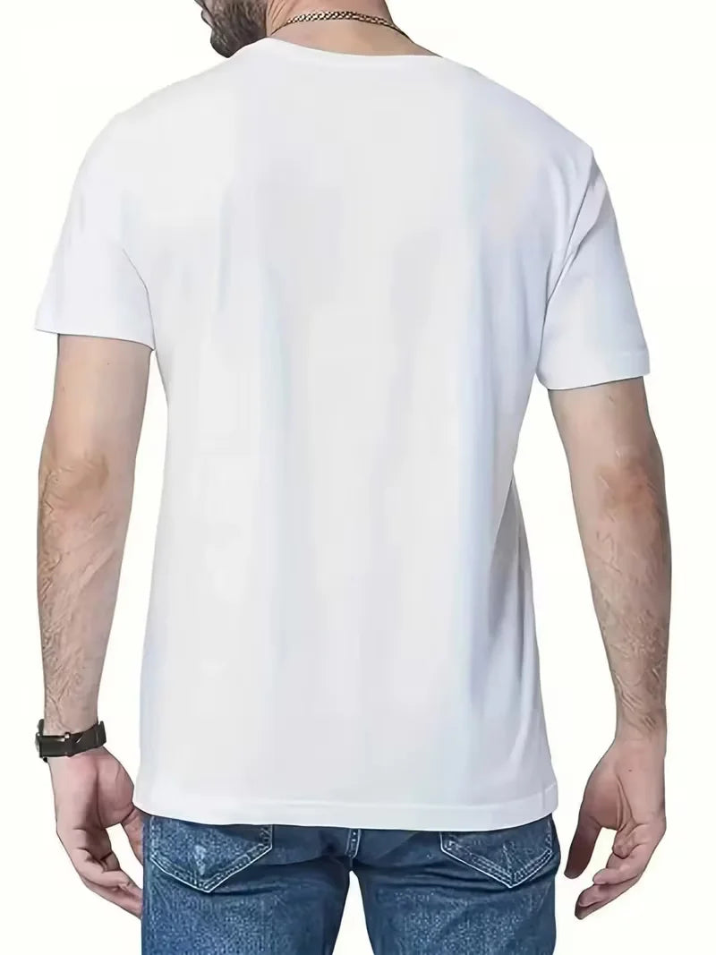 Men's Casual Trendy Medusa Head Greek Key Pattern T-Shirt, Men's Fashion, Adult Male, Daily Wear