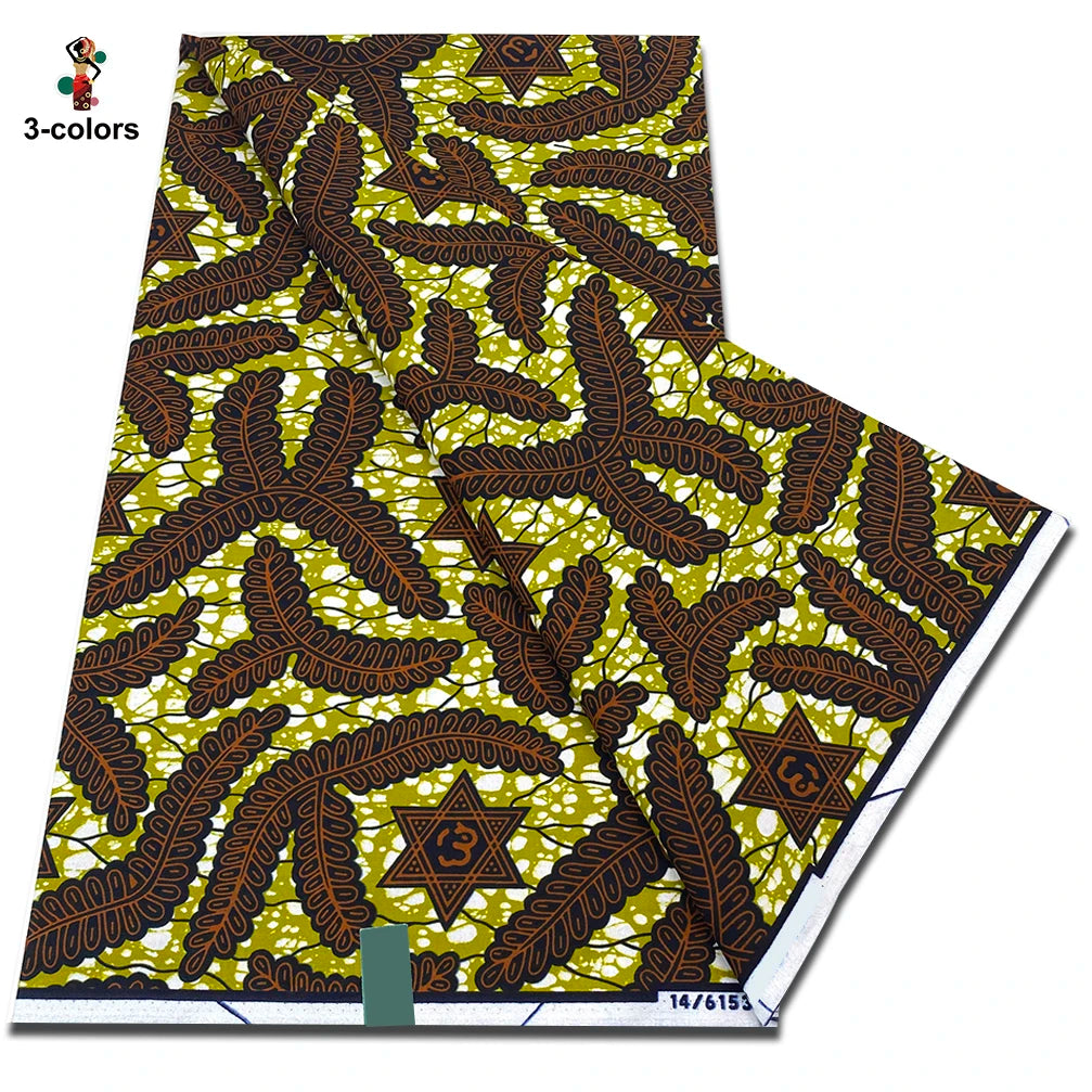 New Arrival High Quality Original 100% Cotton Wax Print Guaranteed Veritable Ankara African Real Wax Fabric Soft Pagne for Dress
