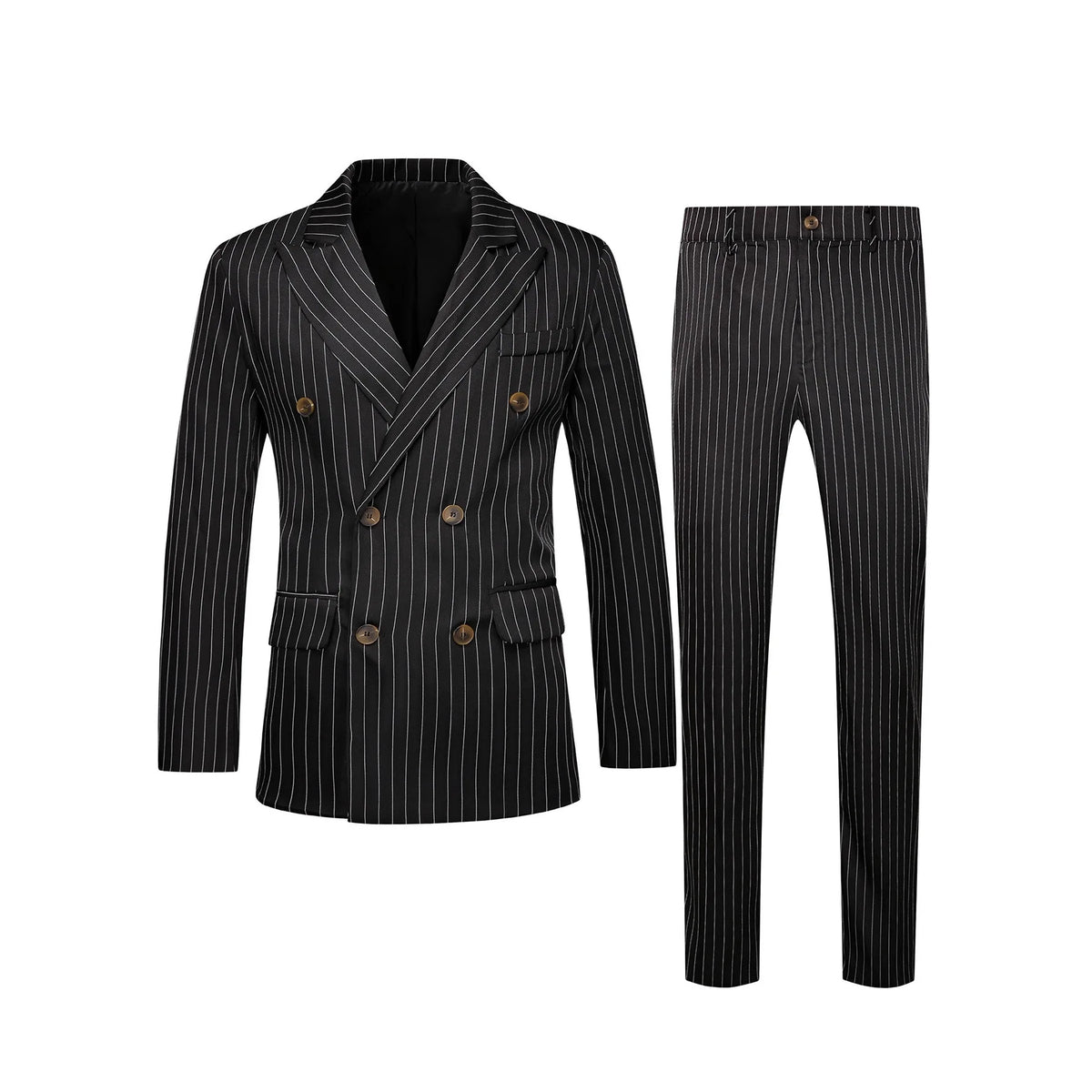 High-quality European and American Men's Clothing, Formal Suits with Stripes, Trousers for Business, Formal Dinners, Weddings