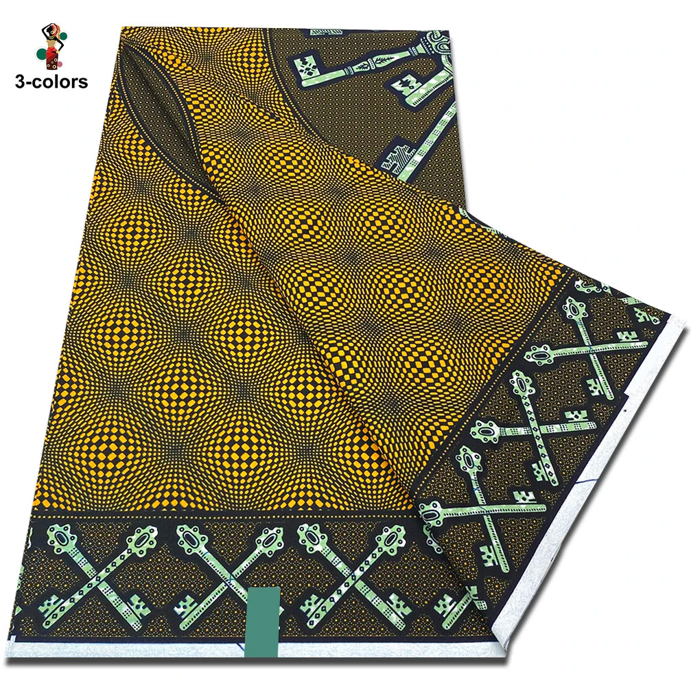 New Arrival High Quality Original 100% Cotton Wax Print Guaranteed Veritable Ankara African Real Wax Fabric Soft Pagne for Dress