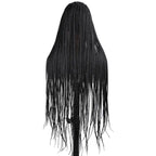 Synthetic Full Lace Wig Braided Wigs For Black Women Cornrow Box Wig Braid 36 Inches Braiding Hair Knotless Box Braids Wigs