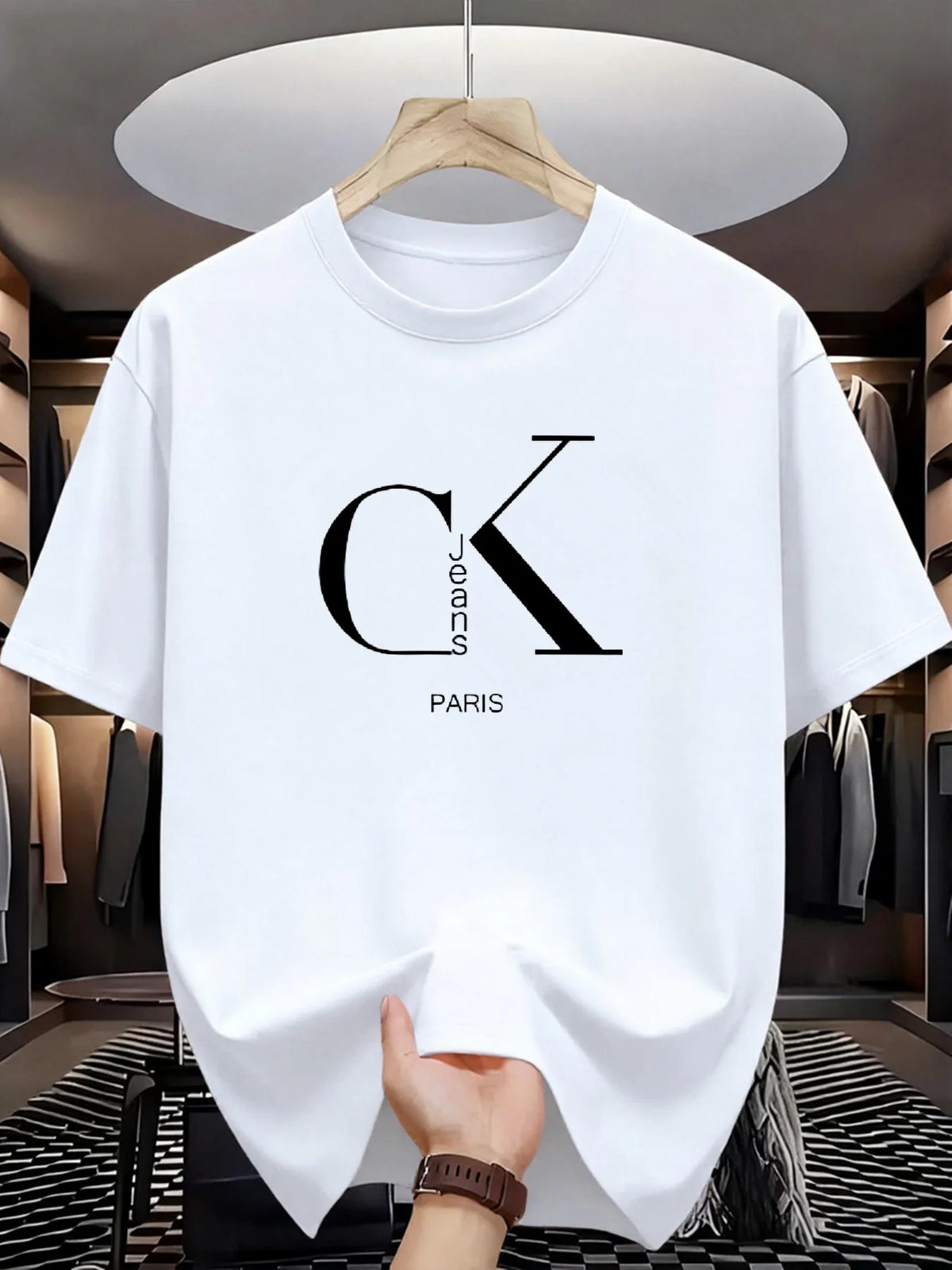 Men's T-shirt High Quality Funny letter Printed Casual Loose Streetwear Cool Men T Shirt O-neck Male Top Tees