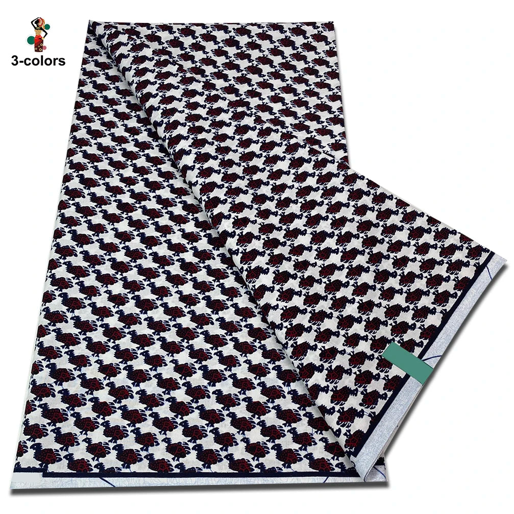 New Arrival High Quality Original 100% Cotton Wax Print Guaranteed Veritable Ankara African Real Wax Fabric Soft Pagne for Dress