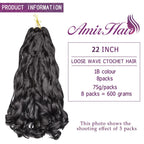 French Curls Braiding Hair Synthetic Hair Spiral Curls Braids Hair Pre Stretched Loose Wave Braiding Hair Extensions For Women