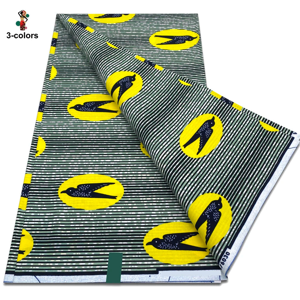 New Arrival High Quality Original 100% Cotton Wax Print Guaranteed Veritable Ankara African Real Wax Fabric Soft Pagne for Dress