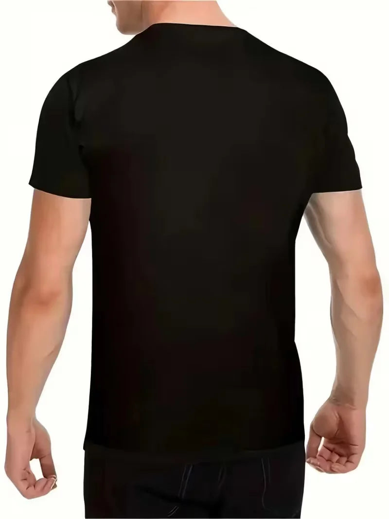 Men's Casual Trendy Medusa Head Greek Key Pattern T-Shirt, Men's Fashion, Adult Male, Daily Wear