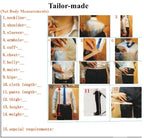 Men’s Wear Suit Black 3-Piece Suit Grey Lapel One Button Wedding & Party Blazer Set (Jacket+Vest+Pants) Tailor Made