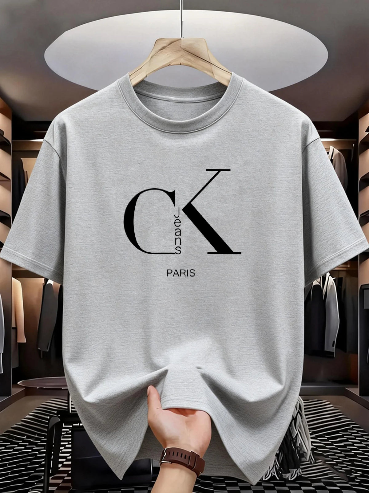 Men's T-shirt High Quality Funny letter Printed Casual Loose Streetwear Cool Men T Shirt O-neck Male Top Tees