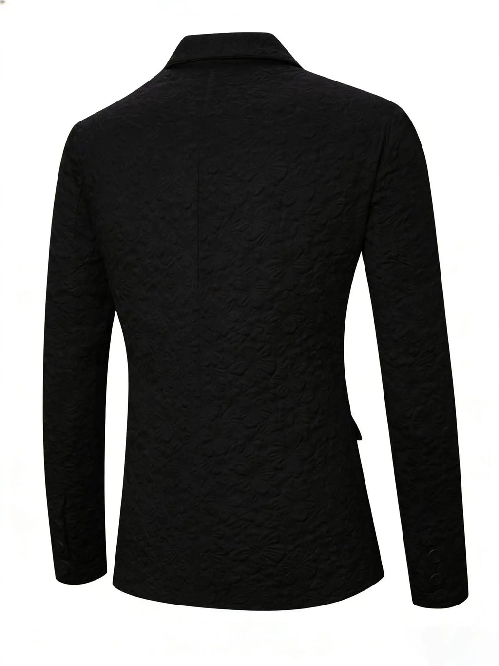 Men's White Business Suits For Casual Party Elegant Jacquard Suits Top High Quality Solid Clothes Basic Pocket Jacket