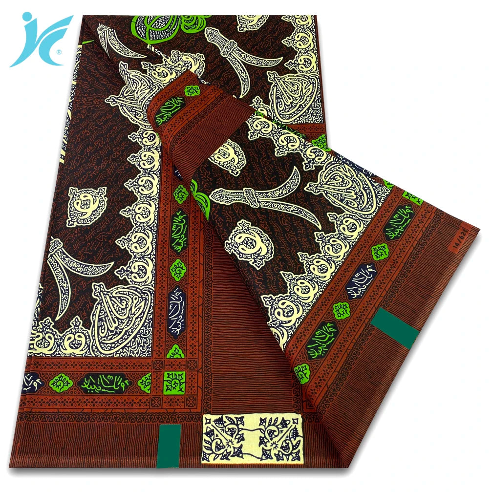 Ankara Wax Fabric 6 Yards High Quality African Wax Print Fabric 100% Cotton Soft Dutch Hollandais Fabric for Men&Women Dresses