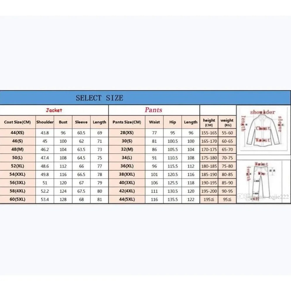 Elegant Suits For Men 2026 Luxury Slim Fit Single Breasted Peak Lapel 2 Piece Jacket Pants Full Sets Customzied Male Clothing