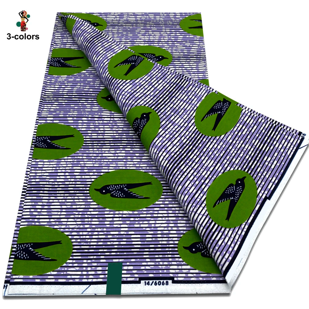 New Arrival High Quality Original 100% Cotton Wax Print Guaranteed Veritable Ankara African Real Wax Fabric Soft Pagne for Dress