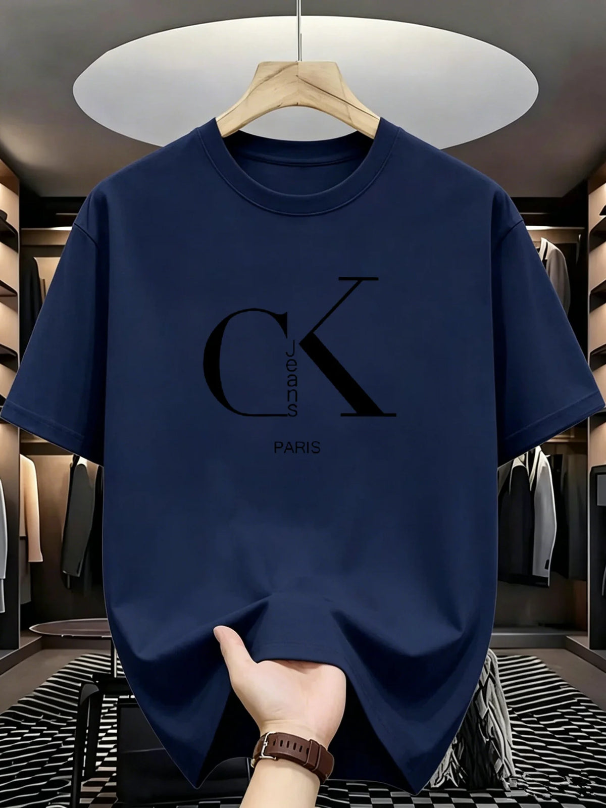 Men's T-shirt High Quality Funny letter Printed Casual Loose Streetwear Cool Men T Shirt O-neck Male Top Tees