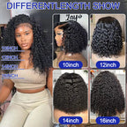 Brazilian Water Curly 13x4 Lace Front Short Bob Glueless Wig Human Hair Deep Wave 13X6 Hd Lace Frontal Wig For Women 250 Density Pre Bleached Knots Natural Color