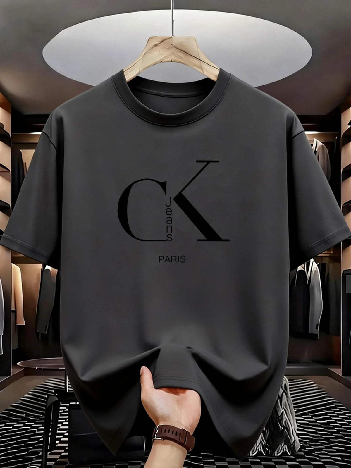 Men's T-shirt High Quality Funny letter Printed Casual Loose Streetwear Cool Men T Shirt O-neck Male Top Tees
