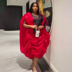 2 PCS Sets African Clothes for Women Dashiki Ankara Turkey Outfits Gown Plus Size Wedding Party Dresses Kaftan Boubou Robe